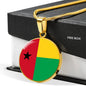 Guineabissau Flag Necklace Guineabissau Flag Stainless Steel or 18k Gold 18-22" - Express Your Love Gifts