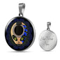 Guitar Alien Circle Necklace Stainless Steel or 18k Gold 18-22" - Express Your Love Gifts