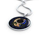 Guitar Alien Circle Necklace Stainless Steel or 18k Gold 18-22" - Express Your Love Gifts