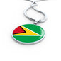 Guyana Flag Necklace Guyana Flag Stainless Steel or 18k Gold 18-22" - Express Your Love Gifts