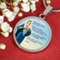 Hail Mary Catholic Prayer Circle Necklace Stainless Steel or 18k Gold 18-22" - Express Your Love Gifts