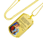 Hail Mary Catholic Prayer In Spanish Dios Te Salve Dog Tag Necklace-Express Your Love Gifts