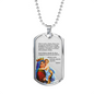 Hail Mary Catholic Prayer In Spanish Dios Te Salve Dog Tag Necklace-Express Your Love Gifts