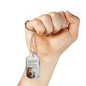 Hail Mary Catholic Prayer In Spanish Dios Te Salve Dog Tag Necklace-Express Your Love Gifts
