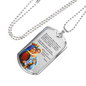 Hail Mary Catholic Prayer In Spanish Dios Te Salve Dog Tag Necklace-Express Your Love Gifts