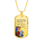 Hail Mary Catholic Prayer In Spanish Dios Te Salve Dog Tag Necklace-Express Your Love Gifts