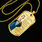 Hail Mary Catholic Prayer Necklace Stainless Steel or 18k Gold Dog Tag 24" Chain-Express Your Love Gifts