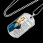 Hail Mary Catholic Prayer Necklace Stainless Steel or 18k Gold Dog Tag 24" Chain-Express Your Love Gifts