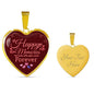 Happy Memories Necklace Stainless Steel or 18k Gold Heart Pendant 18-22" - Express Your Love Gifts
