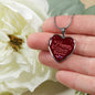Happy Memories Necklace Stainless Steel or 18k Gold Heart Pendant 18-22" - Express Your Love Gifts