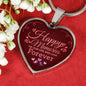 Happy Memories Necklace Stainless Steel or 18k Gold Heart Pendant 18-22" - Express Your Love Gifts