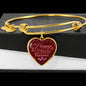 Happy Memories Stainless Steel or 18k Gold Heart Bangle Bracelet - Express Your Love Gifts