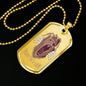 Heart Of A Lion Dog Tag Stainless Steel or 18k Gold 24" Chain - Express Your Love Gifts