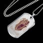 Heart Of A Lion Dog Tag Stainless Steel or 18k Gold 24" Chain - Express Your Love Gifts