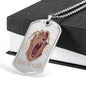 Heart Of A Lion Dog Tag Stainless Steel or 18k Gold 24" Chain - Express Your Love Gifts