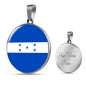 Honduras Flag Necklace Honduras Flag Stainless Steel or 18k Gold 18-22" - Express Your Love Gifts