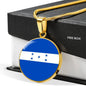 Honduras Flag Necklace Honduras Flag Stainless Steel or 18k Gold 18-22" - Express Your Love Gifts