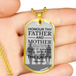 Honor Your Parents Necklace Bible Verse Dog Tag Pendant Necklace-Express Your Love Gifts