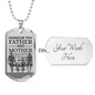 Honor Your Parents Necklace Bible Verse Dog Tag Pendant Necklace-Express Your Love Gifts