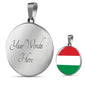 Hungary Flag Necklace Hungary Flag Stainless Steel or 18k Gold 18-22" - Express Your Love Gifts