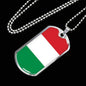 Hungary Flag Necklace Hungary Flag Stainless Steel or 18k Gold Dog Tag 24" - Express Your Love Gifts