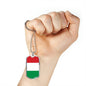 Hungary Flag Necklace Hungary Flag Stainless Steel or 18k Gold Dog Tag 24" - Express Your Love Gifts