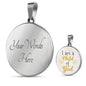 I Am A Child Of God Circle Necklace Stainless Steel or 18k Gold 18-22" - Express Your Love Gifts