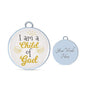 I Am A Child Of God Circle Stainless Steel or 18k Gold Bangle Bracelet - Express Your Love Gifts