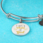 I Am A Child Of God Circle Stainless Steel or 18k Gold Bangle Bracelet - Express Your Love Gifts