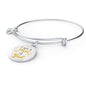 I Am A Child Of God Circle Stainless Steel or 18k Gold Bangle Bracelet - Express Your Love Gifts