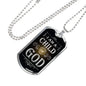 I Am a Child Of God Necklace Stainless Steel or 18k Gold Dog Tag 24" Chain - Express Your Love Gifts