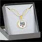 I Am A Nurse I Save Lives Circle Necklace Stainless Steel or 18k Gold 18-22"-Express Your Love Gifts
