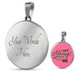 I Am Always With You Love Me Circle Necklace Stainless Steel or 18k Gold 18-22"-Express Your Love Gifts