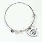 I Am Fearfully And Wonderfully Made Heart Bangle Stainless Steel or 18k Gold 79" - Express Your Love Gifts