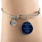 I Am The Vine Bracelet Blue John 15:5 Stainless Steel or 18k Gold Circle Bangle - Express Your Love Gifts