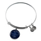 I Am The Vine Bracelet Blue John 15:5 Stainless Steel or 18k Gold Circle Bangle - Express Your Love Gifts