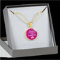 I Am There For You Nurse Gift Circle Necklace Stainless Steel or 18k Gold 18-22"-Express Your Love Gifts
