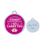 I Am There For You Nurse Gift Circle Necklace Stainless Steel or 18k Gold 18-22"-Express Your Love Gifts