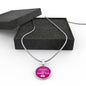 I Am There For You Nurse Gift Circle Necklace Stainless Steel or 18k Gold 18-22"-Express Your Love Gifts