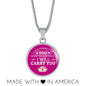 I Am There For You Nurse Gift Circle Necklace Stainless Steel or 18k Gold 18-22"-Express Your Love Gifts
