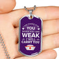 I Am There For You Nurse Necklace Stainless Steel or 18k Gold Dog Tag 24" Chain-Express Your Love Gifts