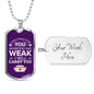 I Am There For You Nurse Necklace Stainless Steel or 18k Gold Dog Tag 24" Chain-Express Your Love Gifts
