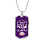I Am There For You Nurse Necklace Stainless Steel or 18k Gold Dog Tag 24" Chain-Express Your Love Gifts