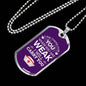I Am There For You Nurse Necklace Stainless Steel or 18k Gold Dog Tag 24" Chain-Express Your Love Gifts