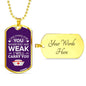 I Am There For You Nurse Necklace Stainless Steel or 18k Gold Dog Tag 24" Chain-Express Your Love Gifts