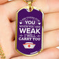 I Am There For You Nurse Necklace Stainless Steel or 18k Gold Dog Tag 24" Chain-Express Your Love Gifts