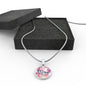 I Am With You Matthew 28:20 Circle Necklace Stainless Steel or 18k Gold 18-22"-Express Your Love Gifts