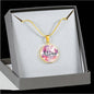 I Am With You Matthew 28:20 Circle Necklace Stainless Steel or 18k Gold 18-22"-Express Your Love Gifts
