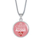 I Am Your Advocate Nurse Gift Circle Necklace Stainless Steel or 18k Gold 18-22"-Express Your Love Gifts