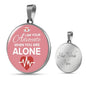 I Am Your Advocate Nurse Gift Circle Necklace Stainless Steel or 18k Gold 18-22"-Express Your Love Gifts
